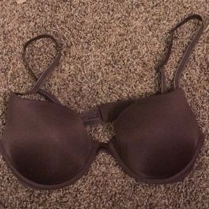 Calvin Klein Chocolate Brown Bra 34-C Push-Up